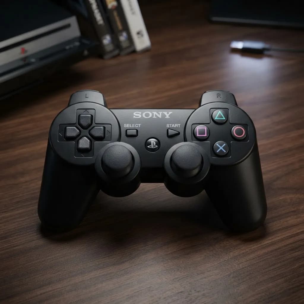 Controle Compatível Ps3 Sem Fio Joystick Bluetooth Cabo Usb — miniatura 4