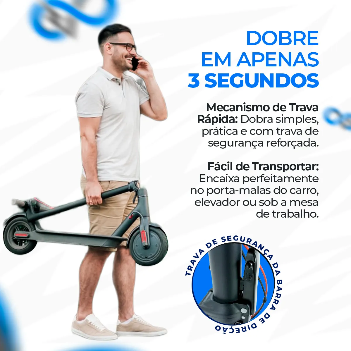 Scooter / Patinete Elétrico S09 Pro Novo 2025 — miniatura 3