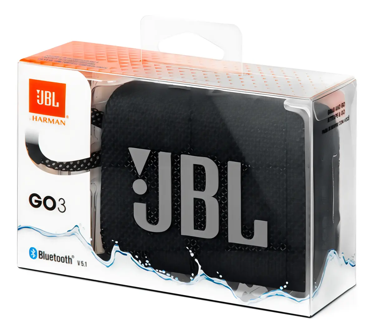 Caixa Som Alto-falante Jbl Go 3 Portátil Com Bluetooth Blue Cor Black — miniatura 6