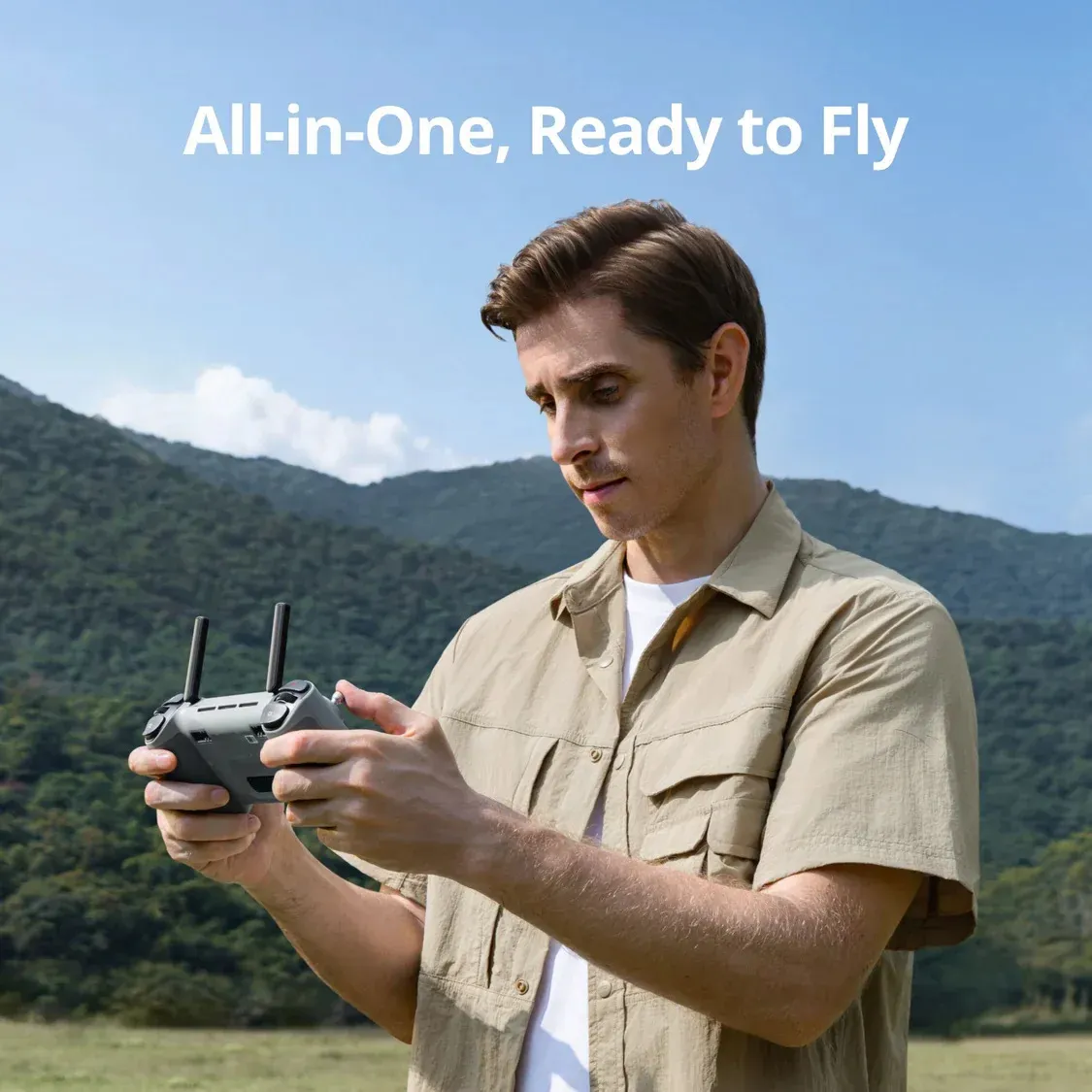 Drone Potensic Atom2 Fly More De 10km Combo Com Controle Cinza — miniatura 3